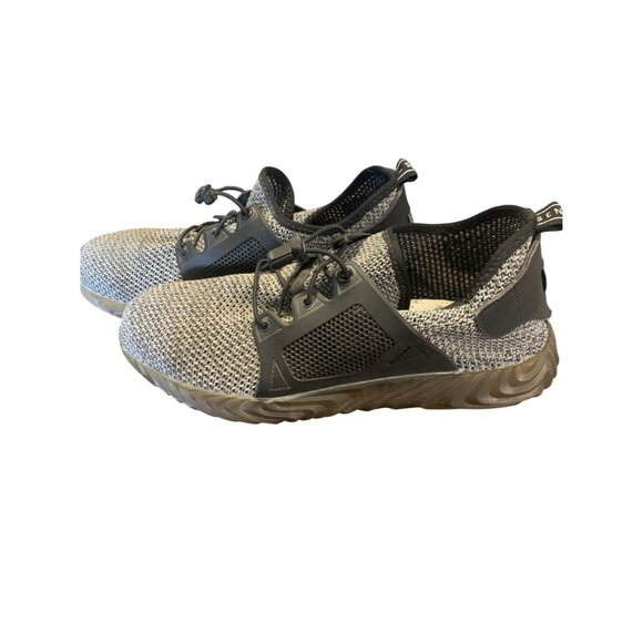 Adidas Die Weltmarke Mit Den Gray Steel Toe Mesh Sneakers Size 11.5 Lightweight - Picture 3 of 6